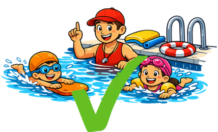 Schwimmkurz findet heute statt.